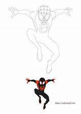 Spider Verse Spiderman Sheets sketch template