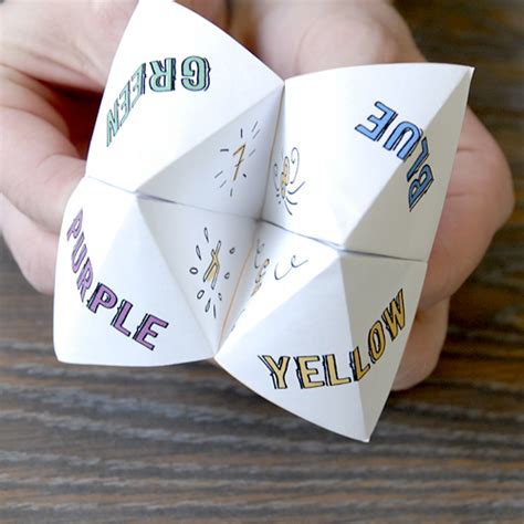 paper fortune teller game skip   lou