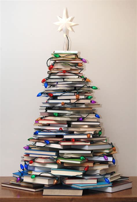 merry vintage syle     christmas tree  books