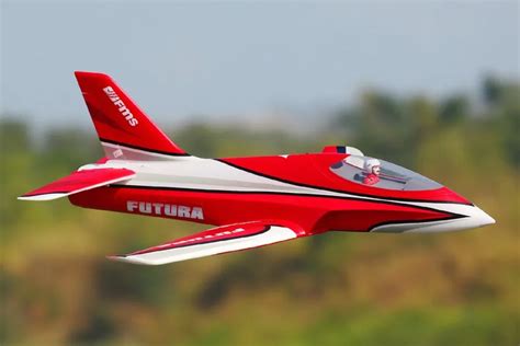 buy fms rc airplane futura red mm ducted fan edf jet