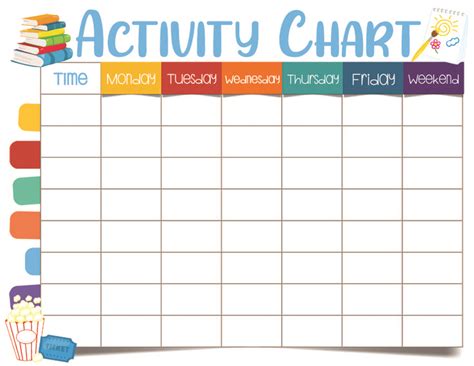 kids activity chart  printable fun    printables  kids activities