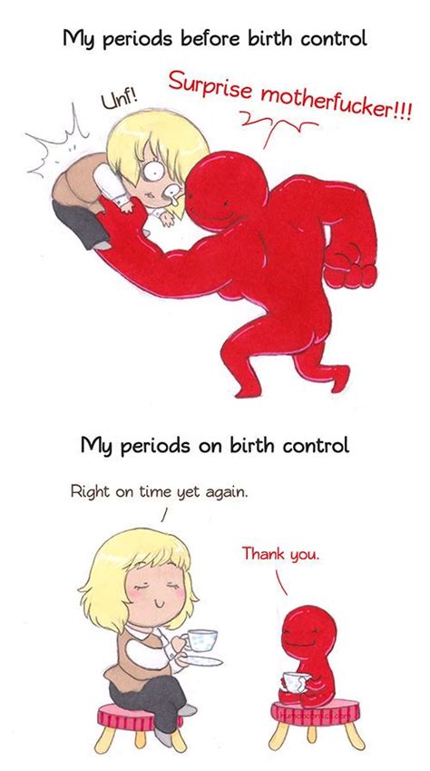 My Period Before Vs After Birth Control Memes