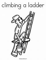 Ladder Climbing Coloring Drawing Painter Favorites Login Add Twistynoodle Getdrawings Line sketch template