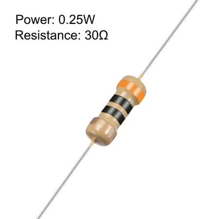 watt  ohm carbon film resistors  tolerances  pcs  color band walmart canada