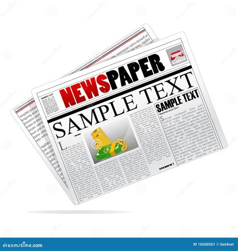 vector newspaper stock illustration illustration  isolated