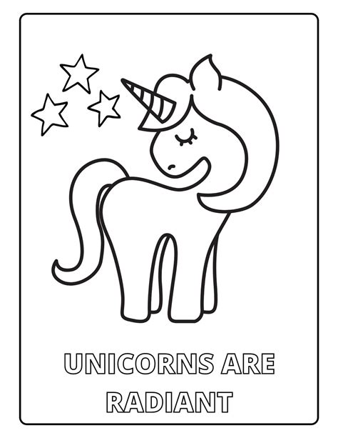 digital  unicorn coloring book etsy uk