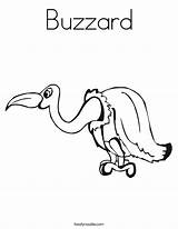 Coloring Buzzard Built California Usa Bird Twistynoodle Noodle sketch template