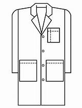 Coat Lab Clipart Apron Doctor Science Cliparts Clip Coats Men Library Clipground Scientist sketch template