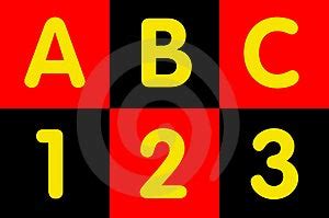 stock photo abc  numbers  picture image