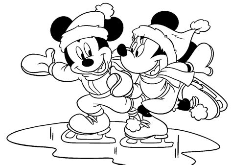 printable disney winter coloring pages