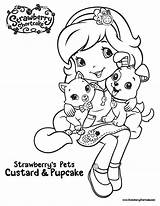 Coloring Pages Strawberry Shortcake Birthday Custard Puppy Vintage Colouring Printable Kids Getcolorings Choose Board Pupcake sketch template