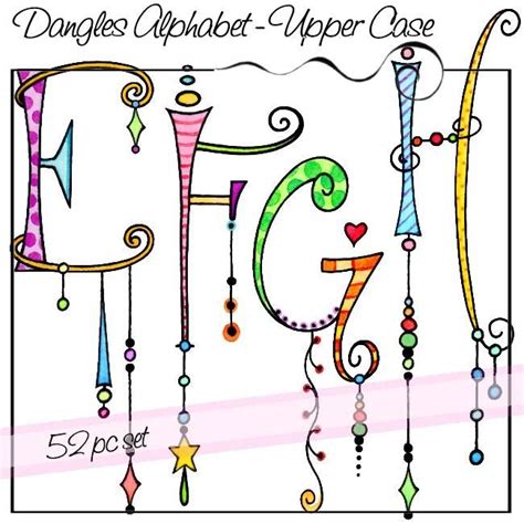 dangles alphabet upper case zentangle dangles pinterest