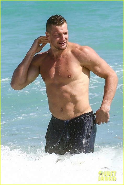 nfl s rob gronkowski looks like he doesn t miss a day at