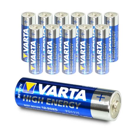 12x Varta Aa High Energy Mignon Lr06 Batterie 2850mah 1 5v Alkaline