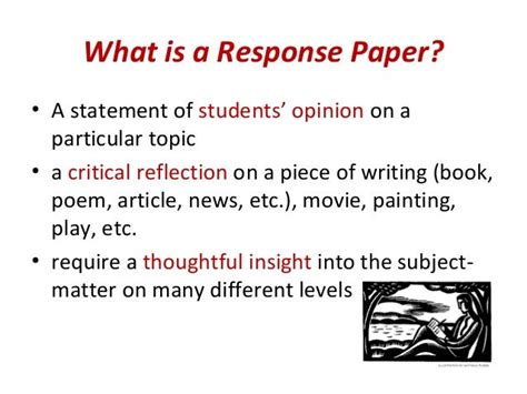writing  response paper