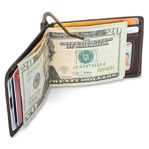 white tailed deerskin money clip wallet hammacher schlemmer