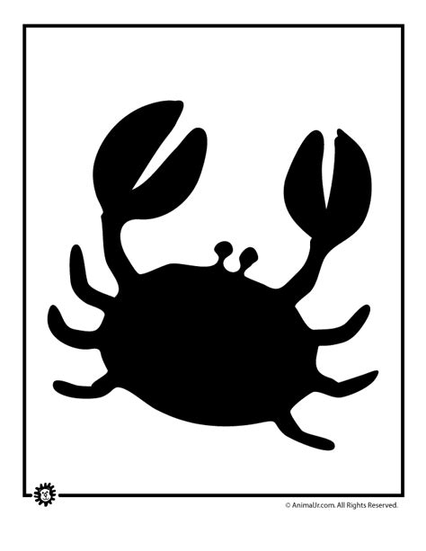 crab template woo jr kids activities childrens publishing