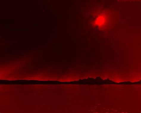 Red Sunset Mystery By Suxx 3d Digital Art Nature