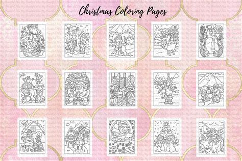 coloring pages  kids  christmas pages  illustrations