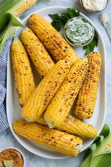 grilled corn     flavored butters cooking classy