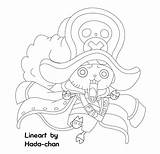 Chopper Lineart Hada Outline sketch template