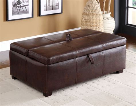 appoline brown leatherette ottoman  pull  bed  furniture