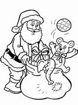 Santa Claus Christmas Coloring Kids Pages Fun Kleurplaatjes sketch template