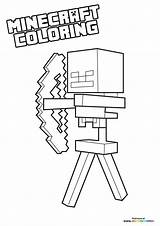Minecraft Bow Character Pages sketch template