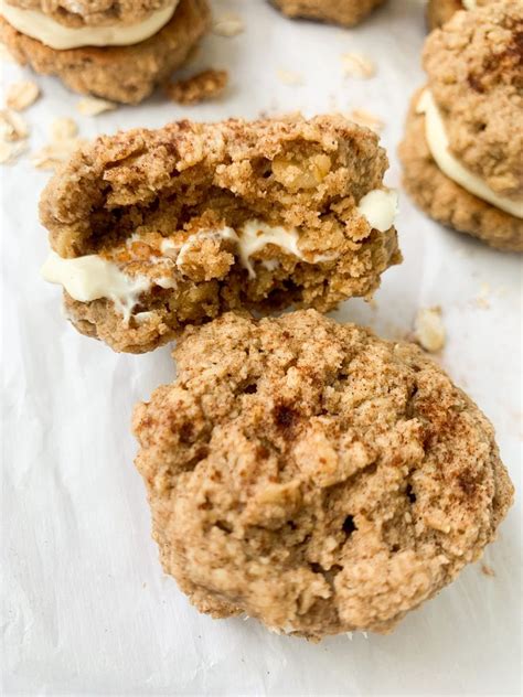 oatmeal cookie sandwiches  cream cheese filling wellness  kay