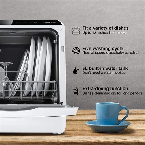 wholesale airmsen ae tdqr portable countertop dishwasher compact