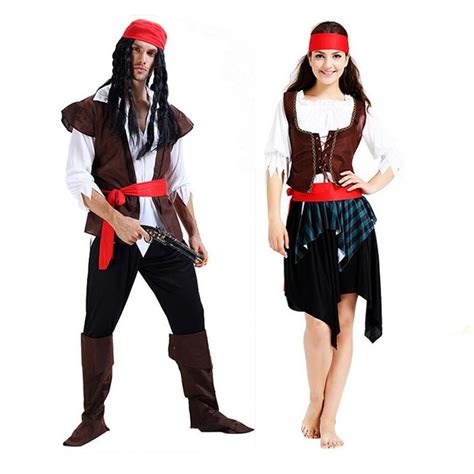 halloween exotic adult couples costumes sexy women men pirates of the