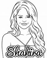 Shakira Kolorowanka Kolorowanki Piosenkarka Druku Wydruku Piosenkarze sketch template