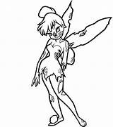 Tinkerbell Coloring Tinker Bell Pages Halloween Cartoon Hdclipartall Kids Silhouette Silhou Clip sketch template
