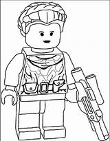 Coloring Lego Wars Star Pages Fett Boba sketch template
