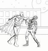 Drawings Batman Vs Present Spider Man sketch template