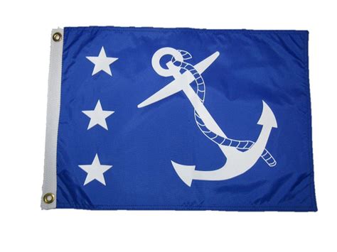 nautical ensign blue anchor 3 stars college nylon indoor