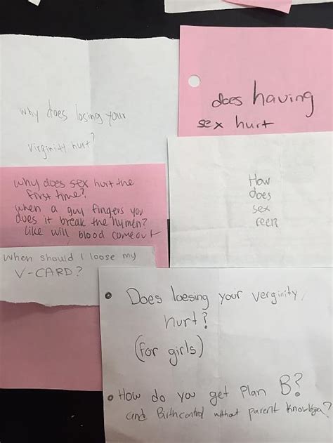i m a full time mummy sharing 9th graders anonymous sex ed questions