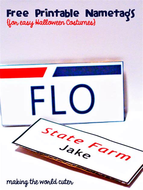 jake state farm  tag printable