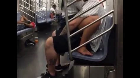 couple caught fucking in public on nyc subway thumbzilla