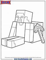 Minecraft Coloring Steve Pages Sitting Weapon Colouring Color Kids Printable Print Book Herobrine Sword Hmcoloringpages Weapons Fun Activities Boys Crafts sketch template