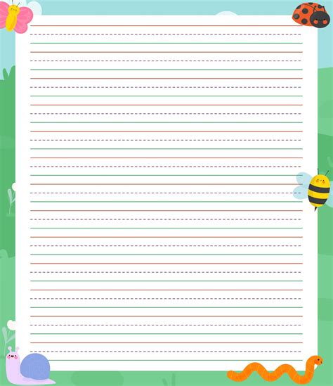 printable primary lined paper printable lined paper lined writing images
