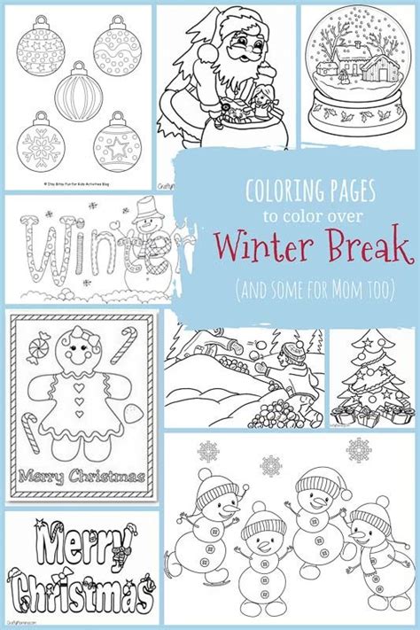 winter coloring pages  kids adults  color  home