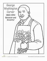 Carver George Washington Coloring Worksheet Choose Board sketch template