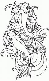 Coloring Pages Koi Heaven Go Dog Fish Japanese Printable Getcolorings Popular Color Coloringhome sketch template