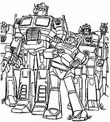 Transformers Coloring Pages Kids Inviting Prime Print sketch template