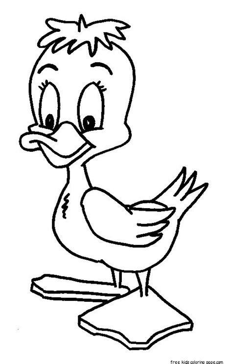 printable baby duck colouring pages  kidsfree printable coloring
