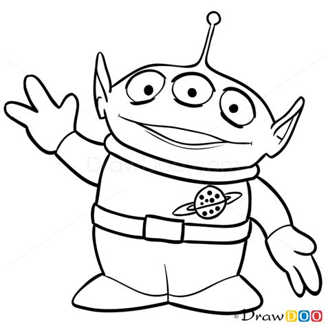 facts  simple toy story alien drawing