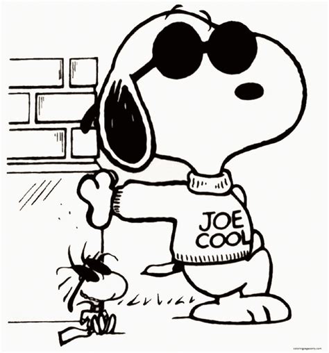 draw snoopy   peanuts  coloring pages snoopy coloring