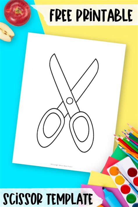 scissors drawing simple