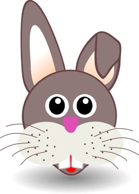 bunny face clip art  clkercom vector clip art  royalty